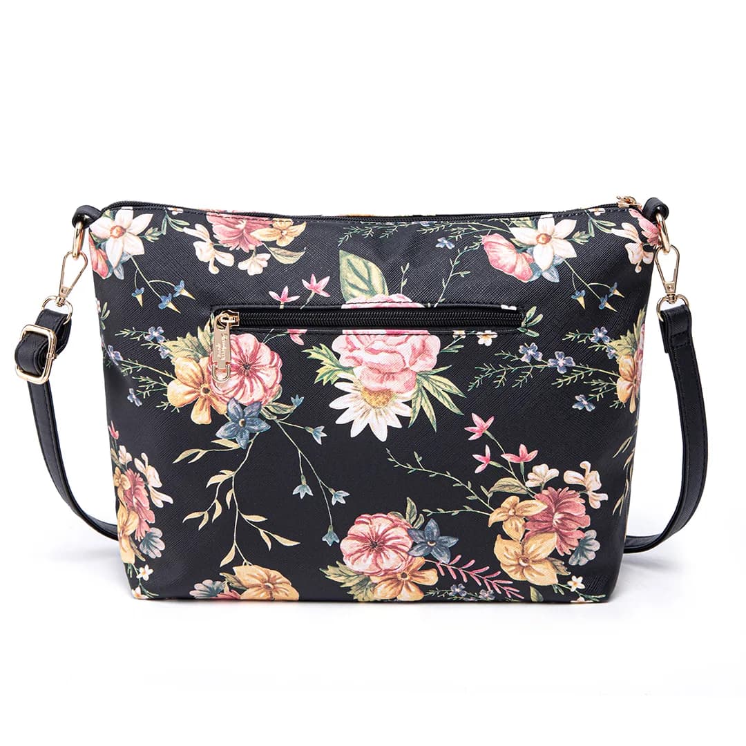 FLAMINGO SLING BAG - FLORAL BP, BLACK — image 5