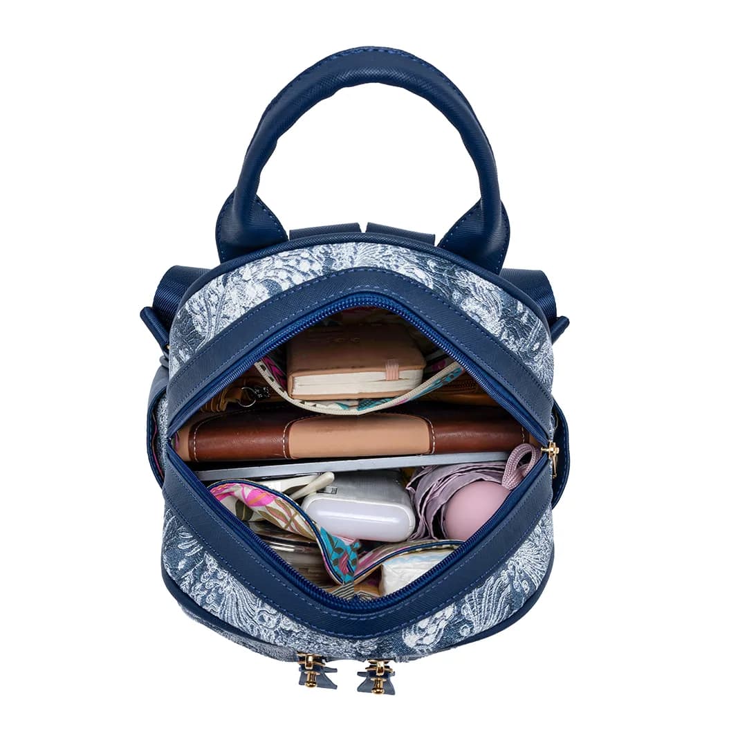 CANDY BACKPACK - FLORAL JEANS CA, NAVY BLUE — image 9