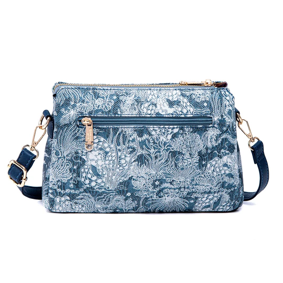 MIMI SLING BAG - FLORAL JEANS CA, NAVY BLUE — image 8