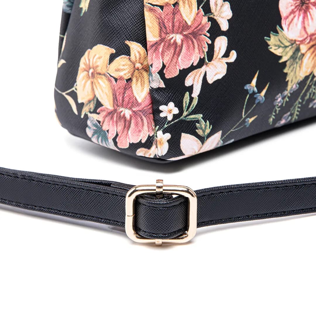 FLAMINGO SLING BAG - FLORAL BP, BLACK — image 16