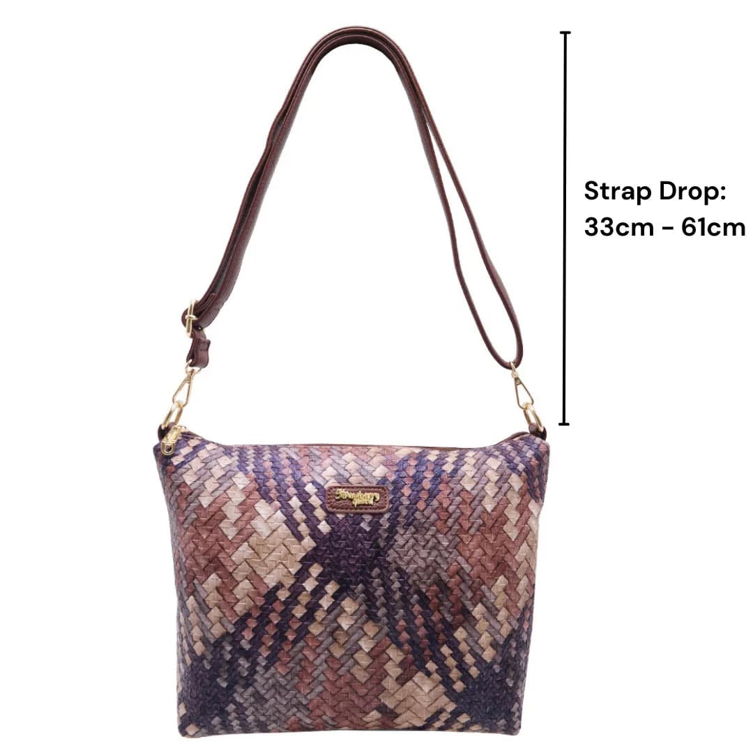 FLAMINGO SLING BAG - RATTAN AG, DARK BROWN — image 6