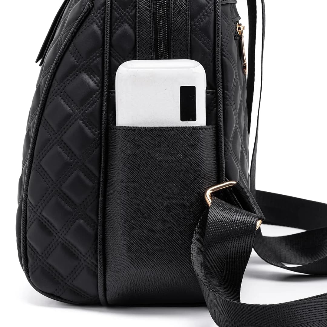 CANDY BACKPACK - QUILTED BV, BLACK — image 13