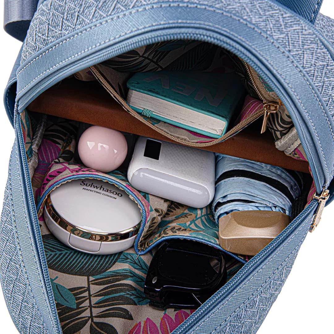 CANDY BACKPACK - RATTAN CB, DENIM BLUE — image 10