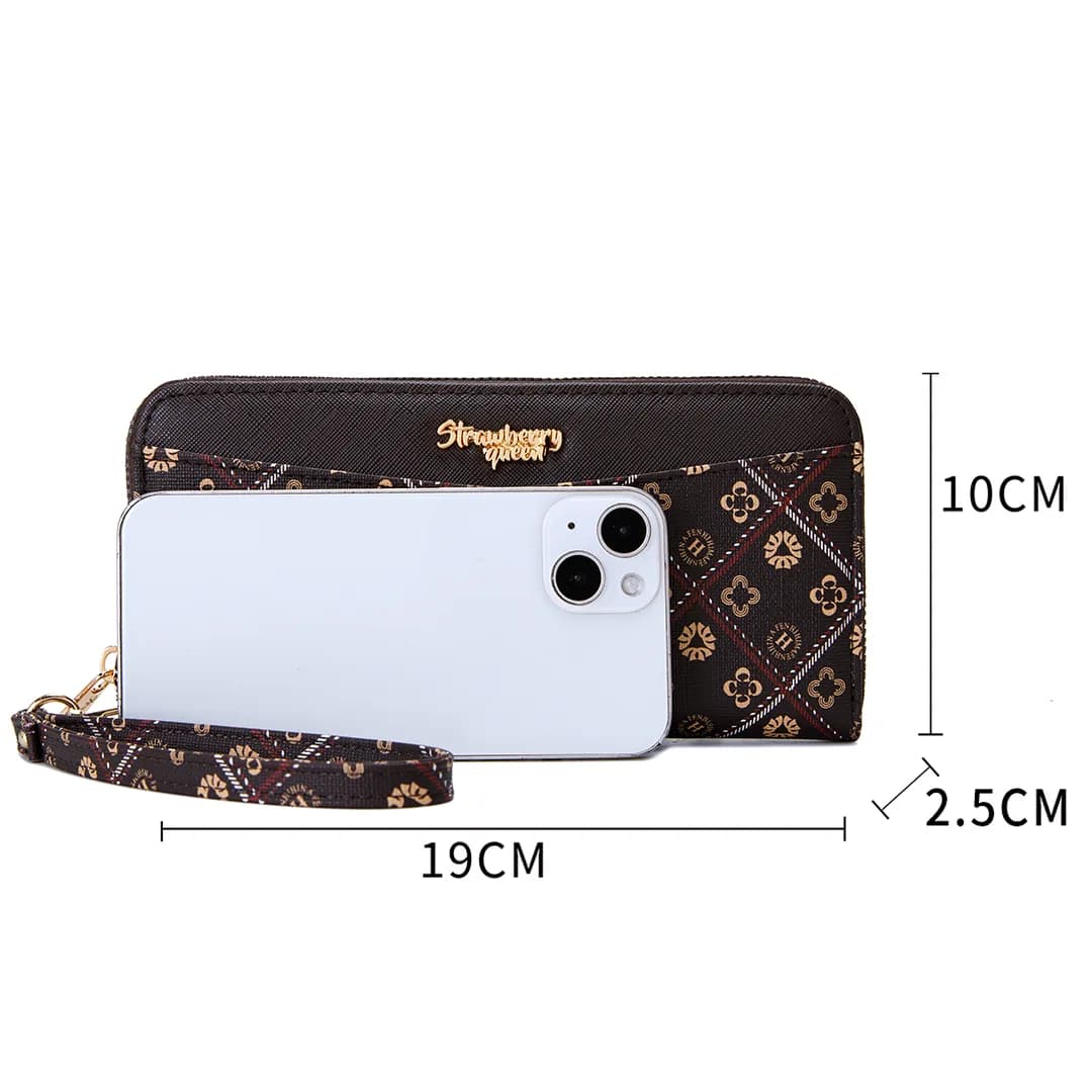 VIVI LONG WALLET - BATIK BQ, DARK BROWN — image 4