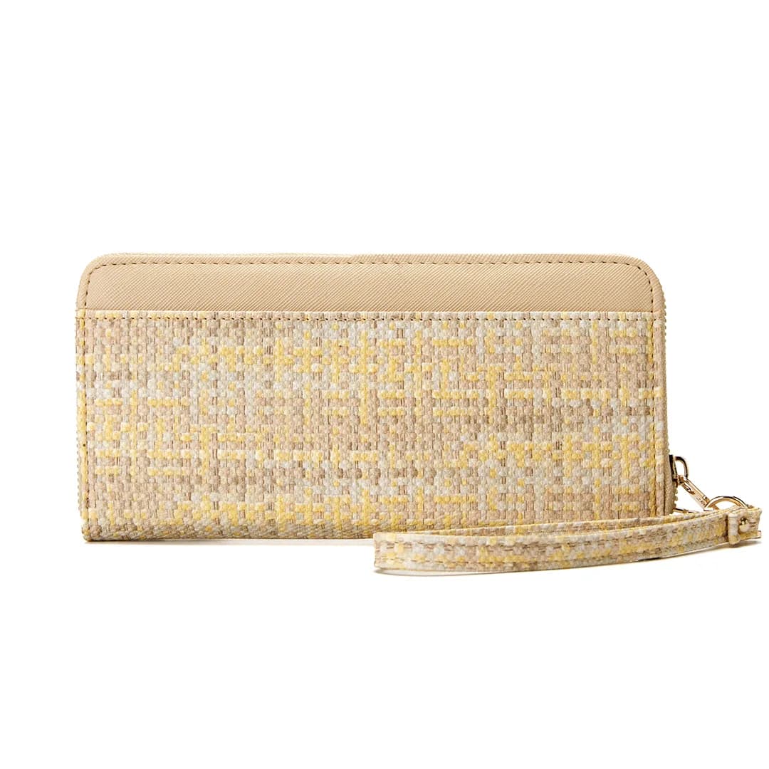 VIVI LONG WALLET - RATTAN BW, BEIGE — image 6