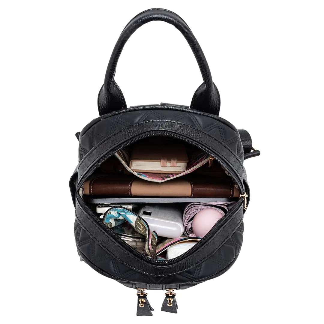 CANDY BACKPACK - QUILTED BV, BLACK — image 9