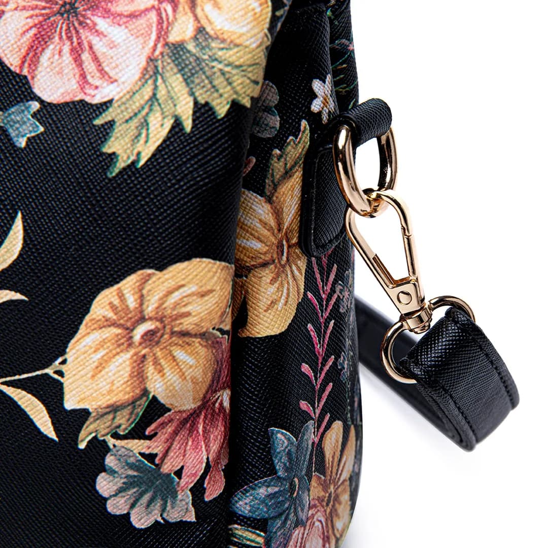 MIMI SLING BAG - FLORAL BP, BLACK — image 16