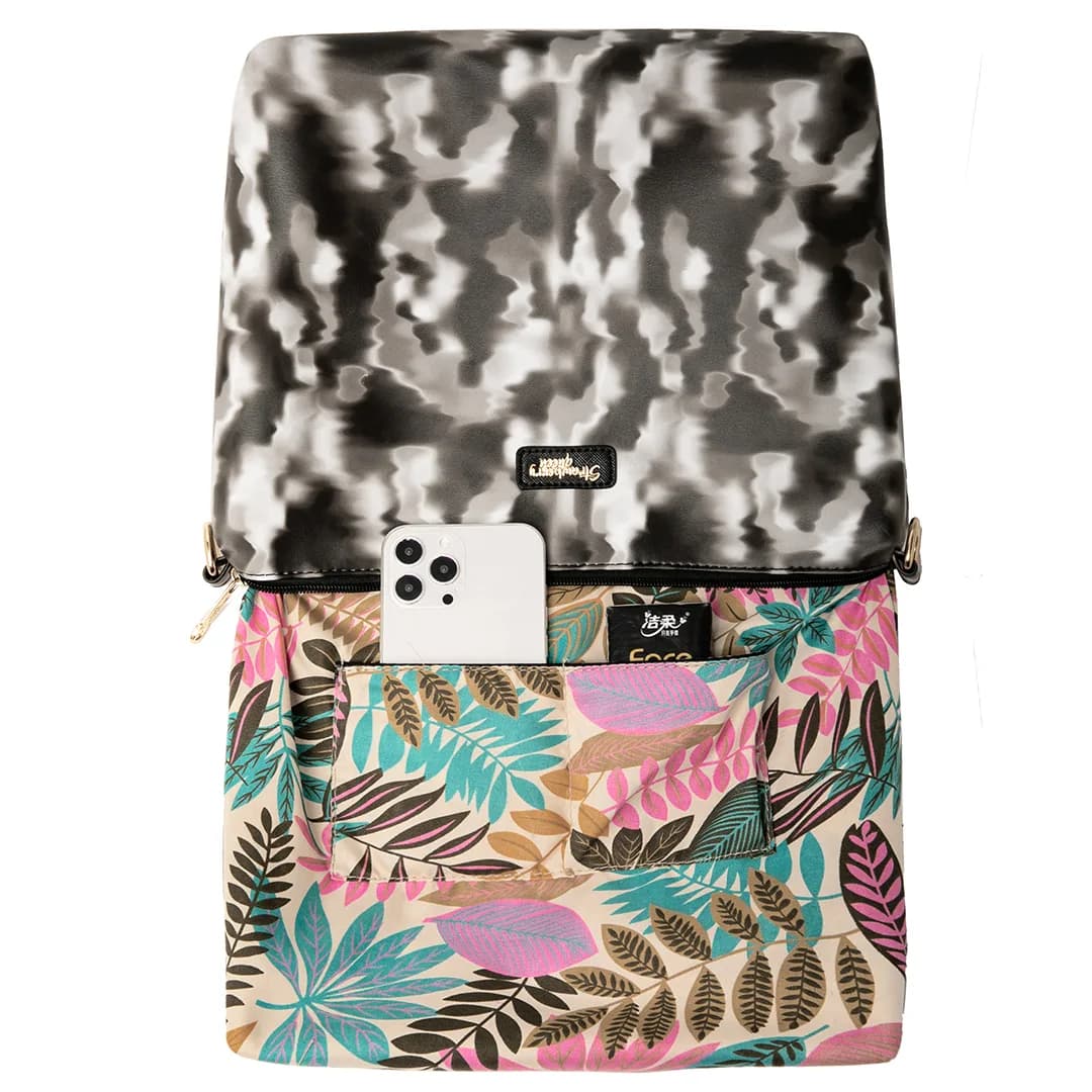 FLAMINGO SLING BAG - WATERCOLOUR BJ, BLACK — image 10