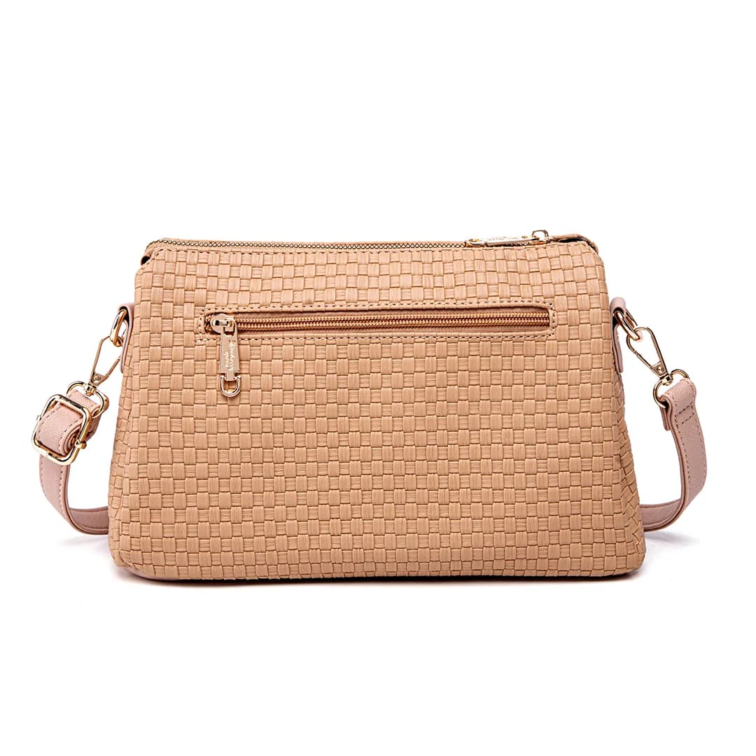 MIMI SLING BAG - WOVEN CC, CARAMEL — image 8