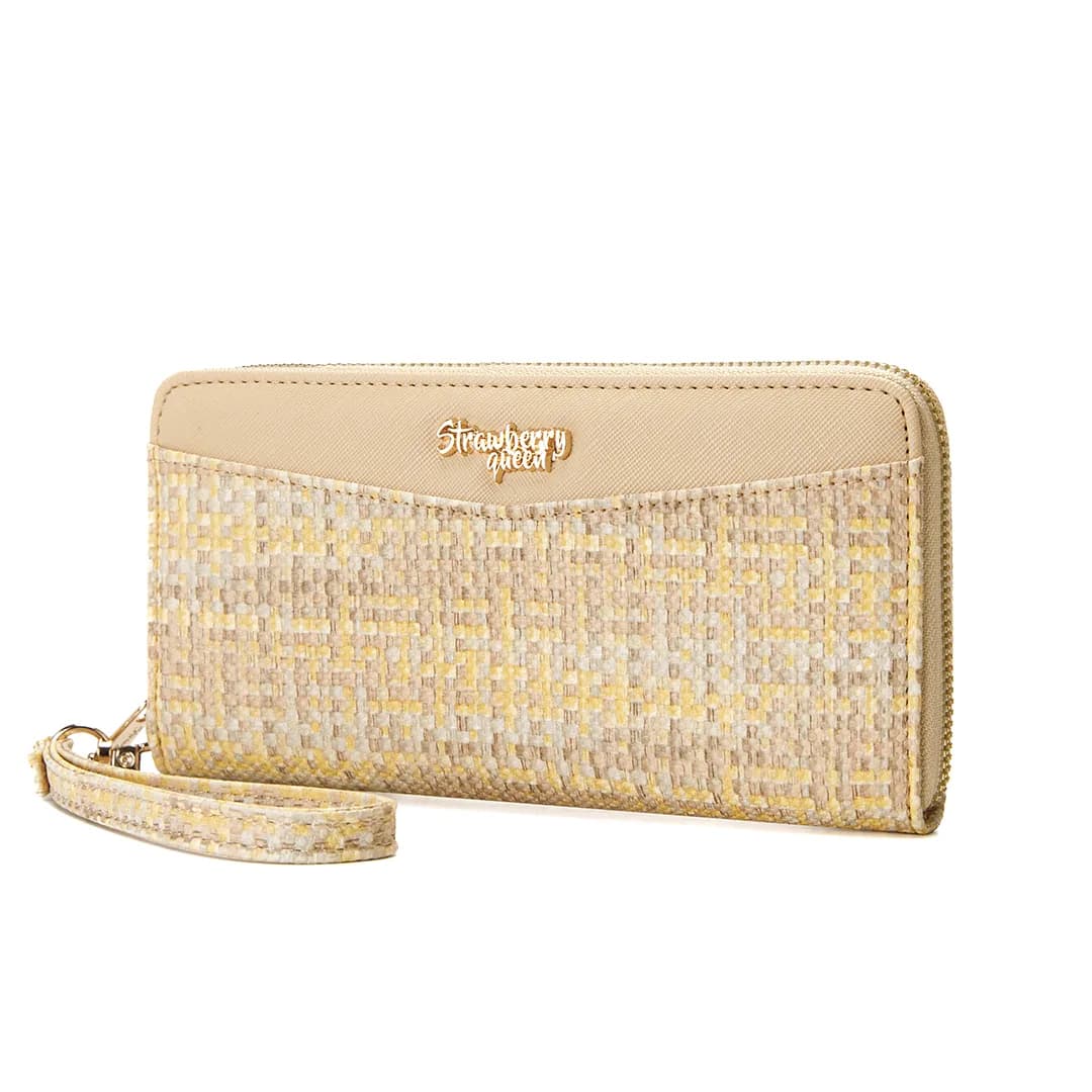 VIVI LONG WALLET - RATTAN BW, BEIGE — image 5