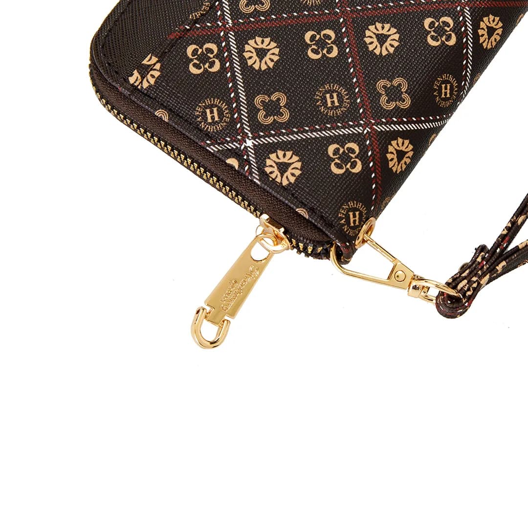 VIVI LONG WALLET - BATIK BQ, DARK BROWN — image 9