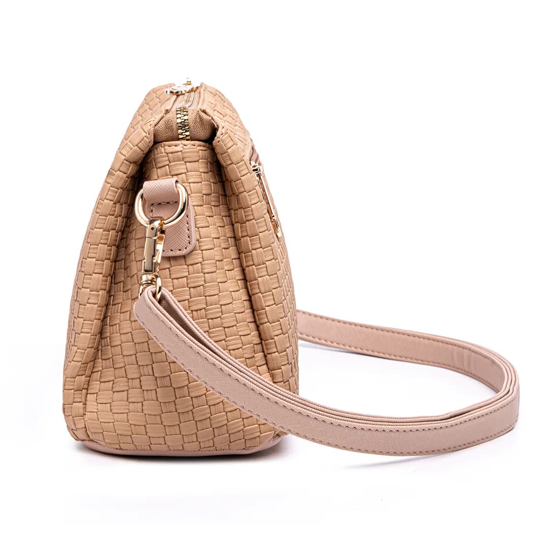 MIMI SLING BAG - WOVEN CC, CARAMEL — image 7