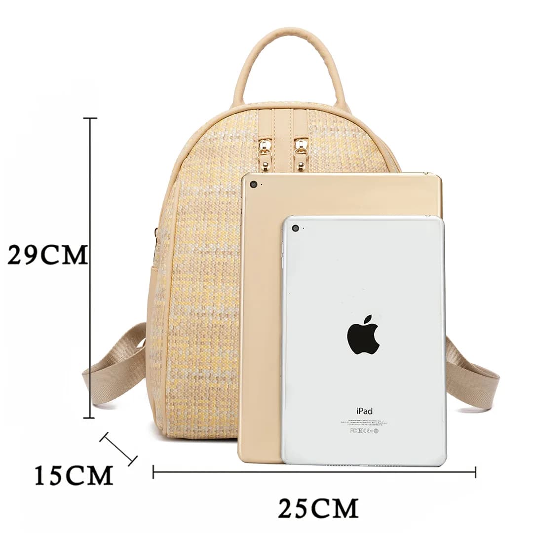 CANDY BACKPACK - RATTAN BW, BEIGE — image 7