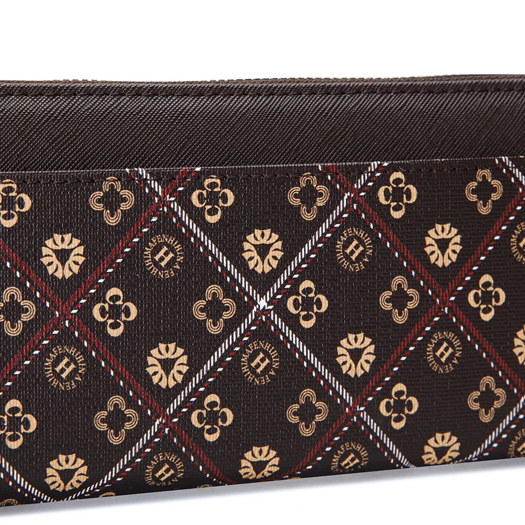 VIVI LONG WALLET - BATIK BQ, DARK BROWN — image 13