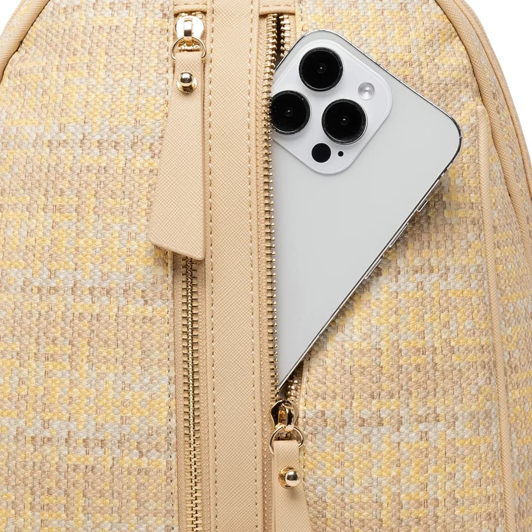 CANDY BACKPACK - RATTAN BW, BEIGE — image 12