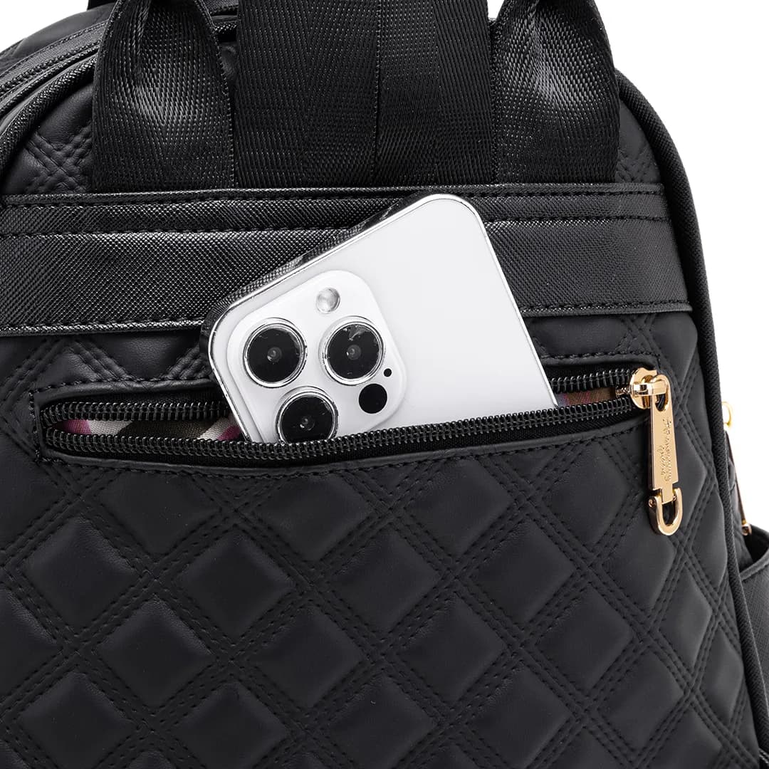 CANDY BACKPACK - QUILTED BV, BLACK — image 15