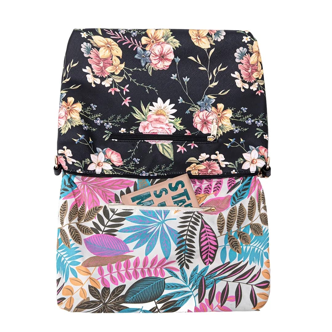 FLAMINGO SLING BAG - FLORAL BP, BLACK — image 11