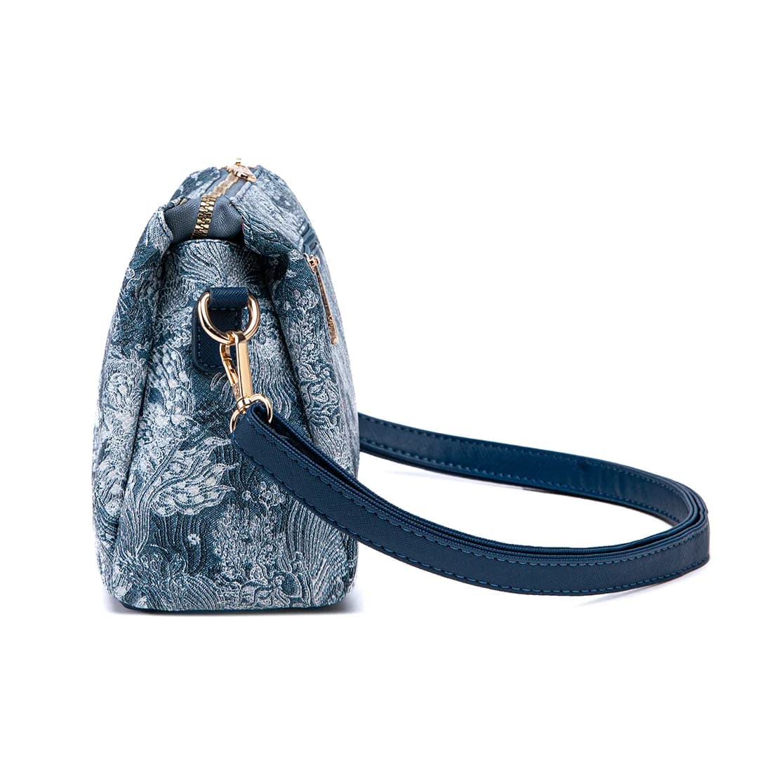 MIMI SLING BAG - FLORAL JEANS CA, NAVY BLUE — image 7