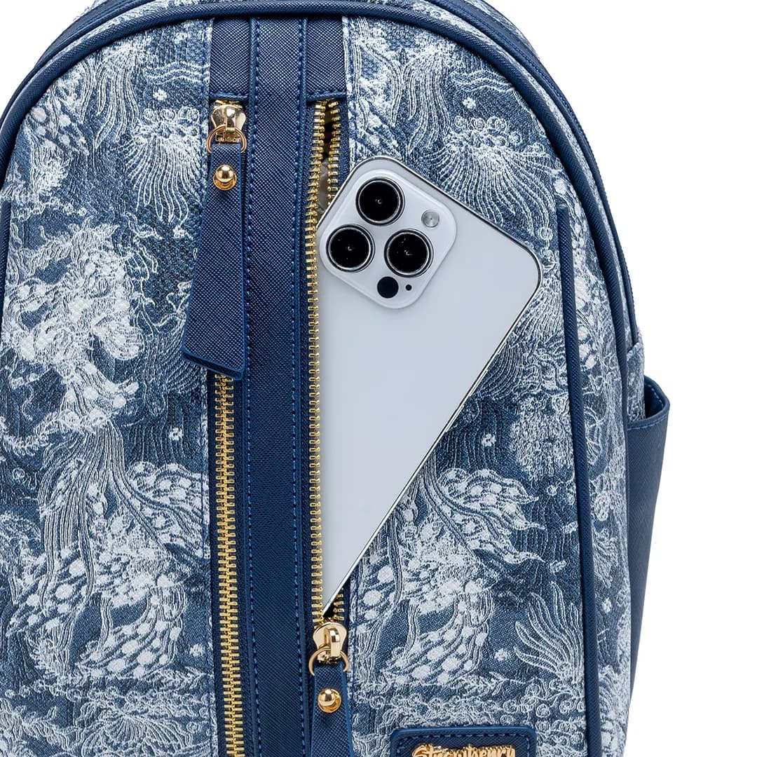 CANDY BACKPACK - FLORAL JEANS CA, NAVY BLUE — image 12
