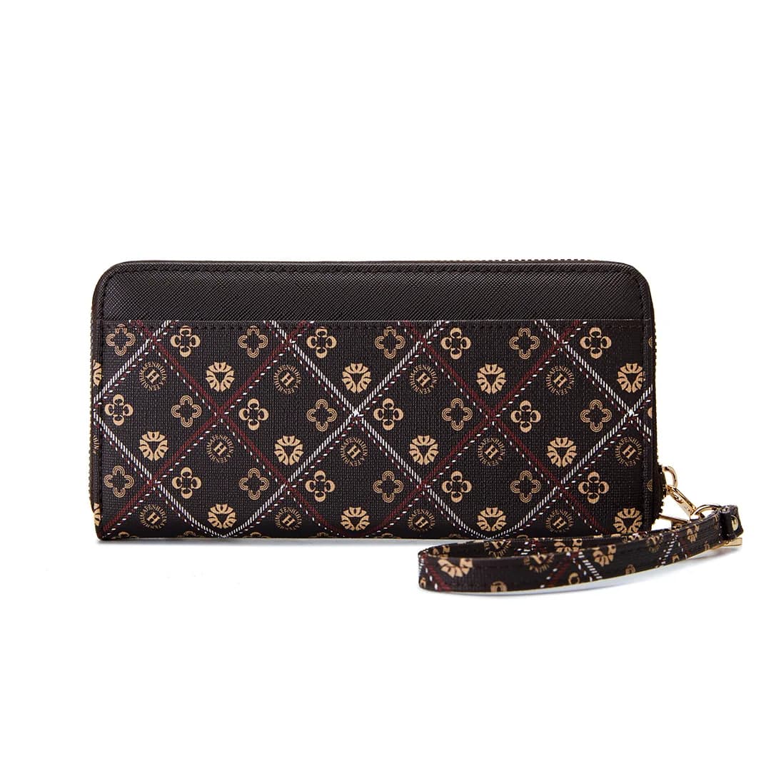 VIVI LONG WALLET - BATIK BQ, DARK BROWN — image 6