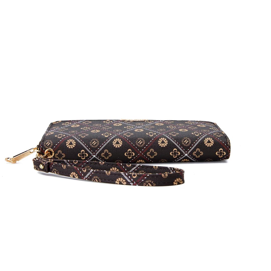VIVI LONG WALLET - BATIK BQ, DARK BROWN — image 7