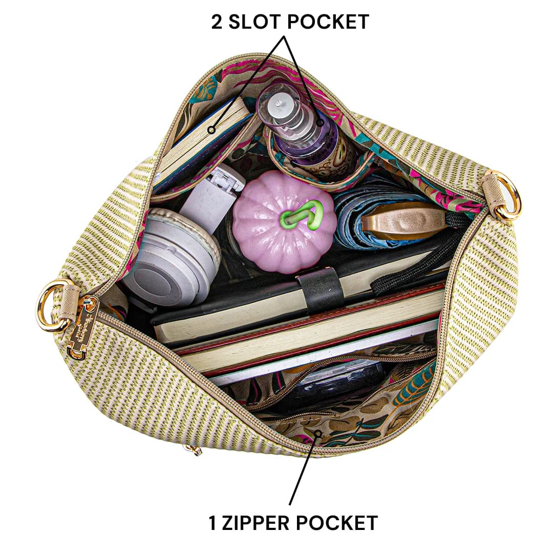 FLAMINGO SLING BAG - RATTAN CF, TAUPE — image 2