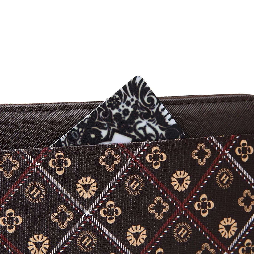 VIVI LONG WALLET - BATIK BQ, DARK BROWN — image 10