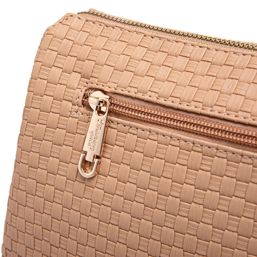 MIMI SLING BAG - WOVEN CC, CARAMEL — image 12