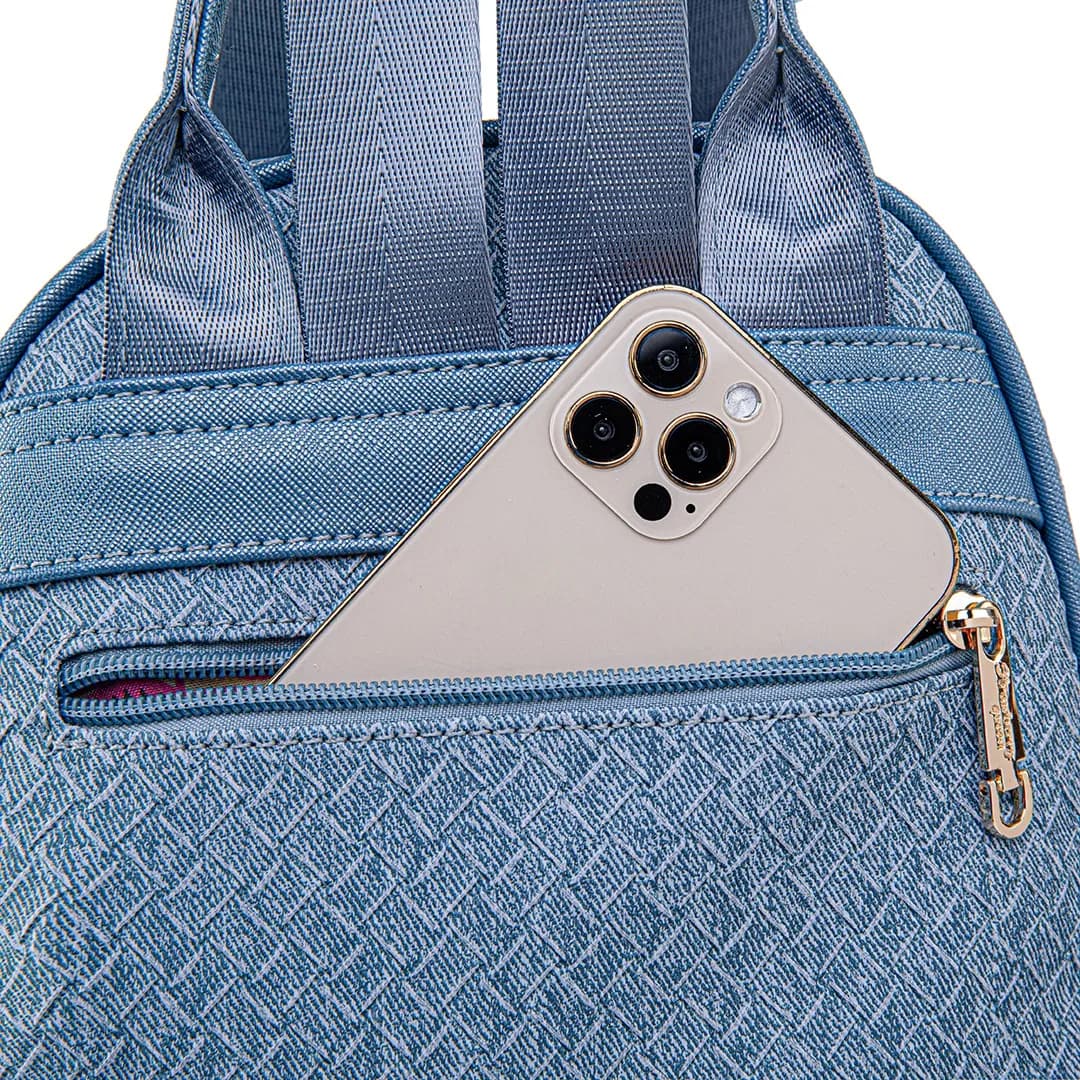 CANDY BACKPACK - RATTAN CB, DENIM BLUE — image 15