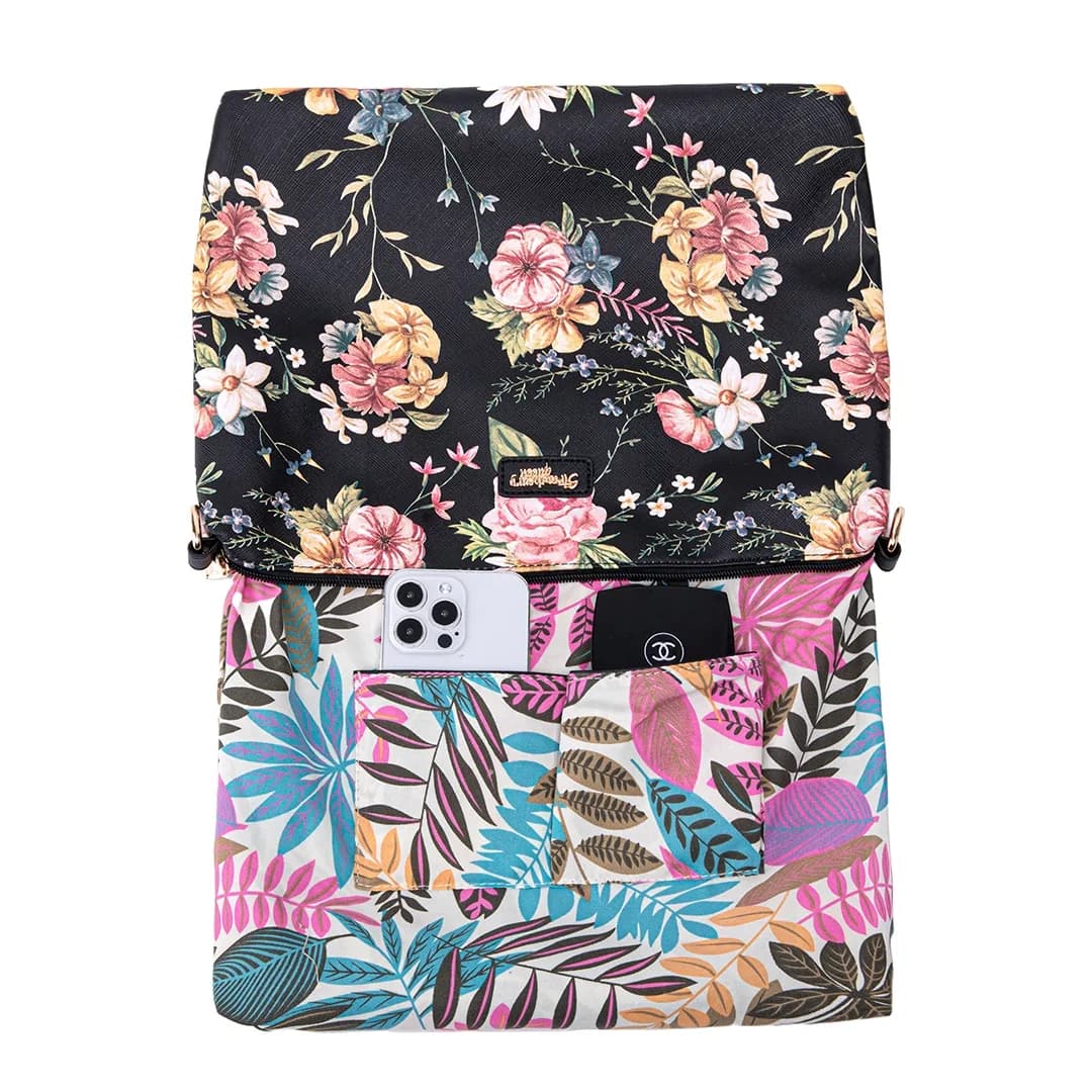 FLAMINGO SLING BAG - FLORAL BP, BLACK — image 10