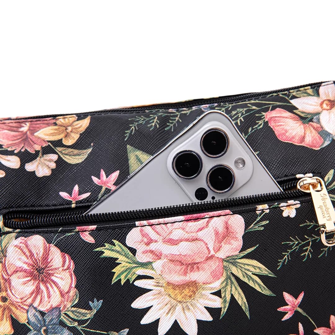 FLAMINGO SLING BAG - FLORAL BP, BLACK — image 14