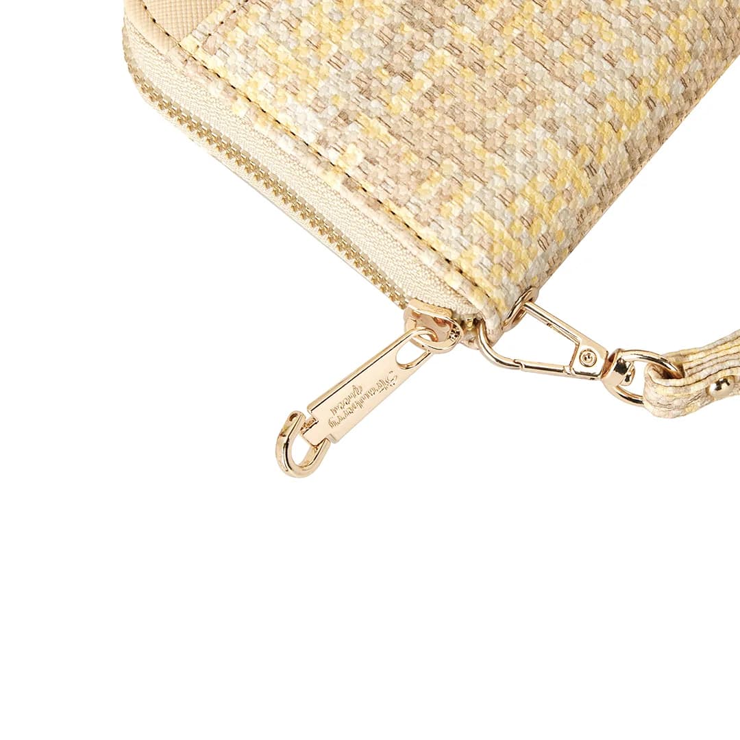 VIVI LONG WALLET - RATTAN BW, BEIGE — image 9