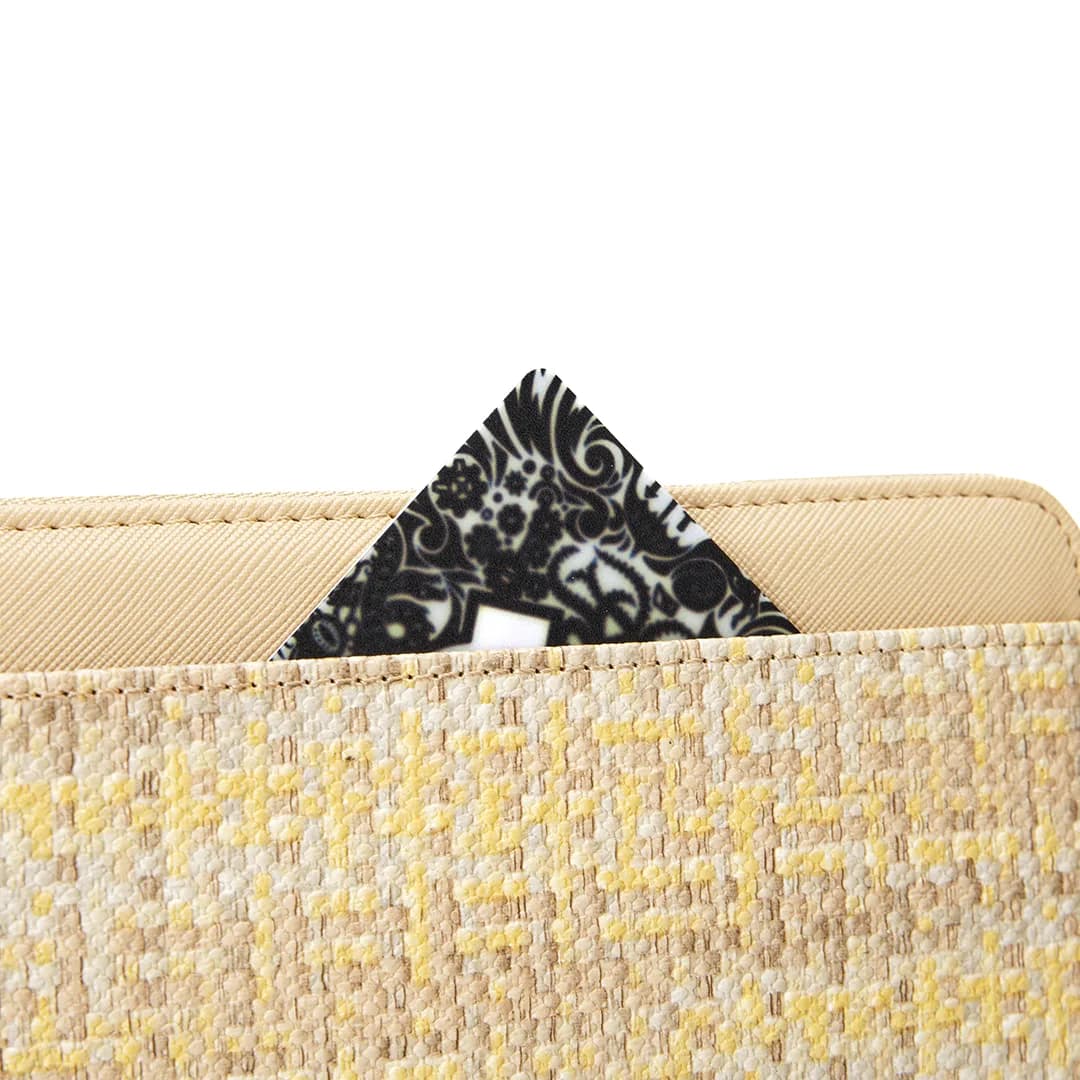 VIVI LONG WALLET - RATTAN BW, BEIGE — image 10