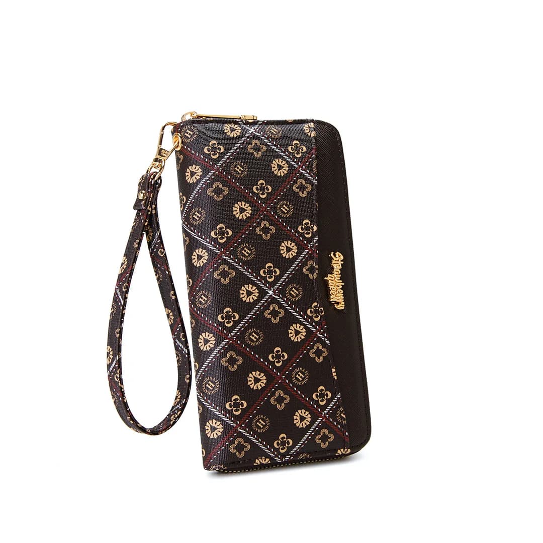 VIVI LONG WALLET - BATIK BQ, DARK BROWN — image 17