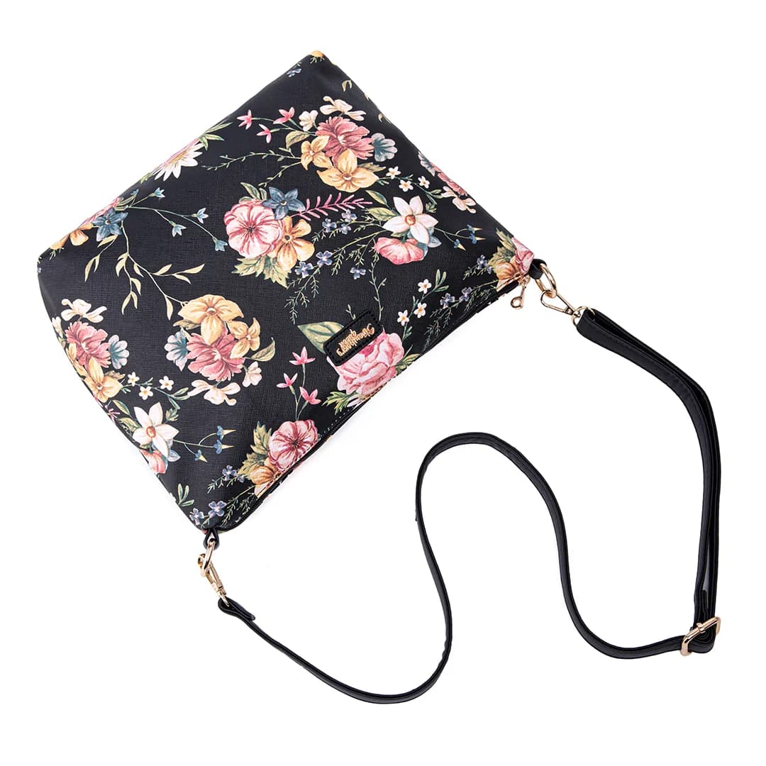 FLAMINGO SLING BAG - FLORAL BP, BLACK — image 8