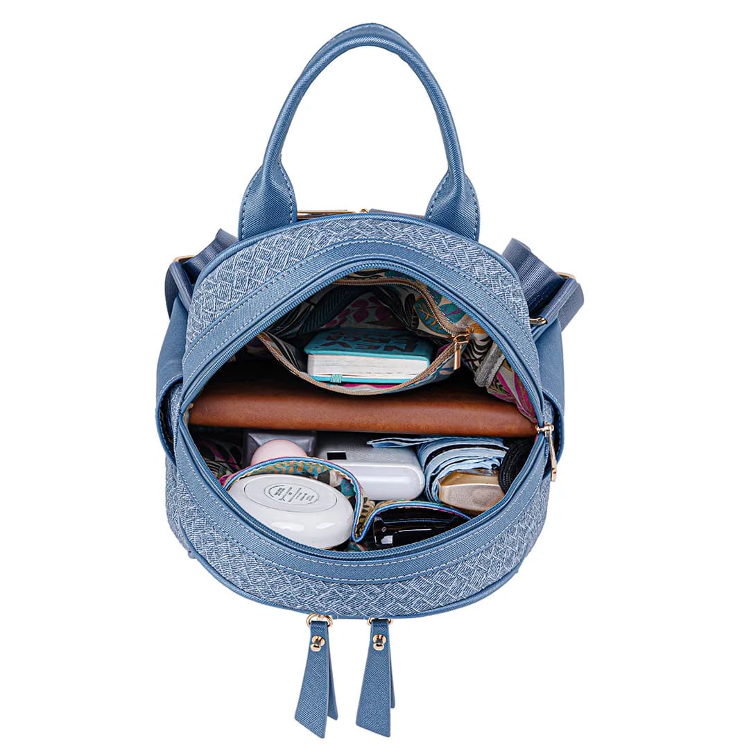 CANDY BACKPACK - RATTAN CB, DENIM BLUE — image 9