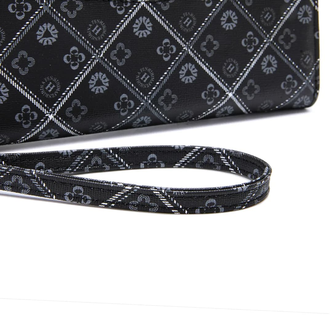 VIVI LONG WALLET - BATIK BQ, BLACK — image 12