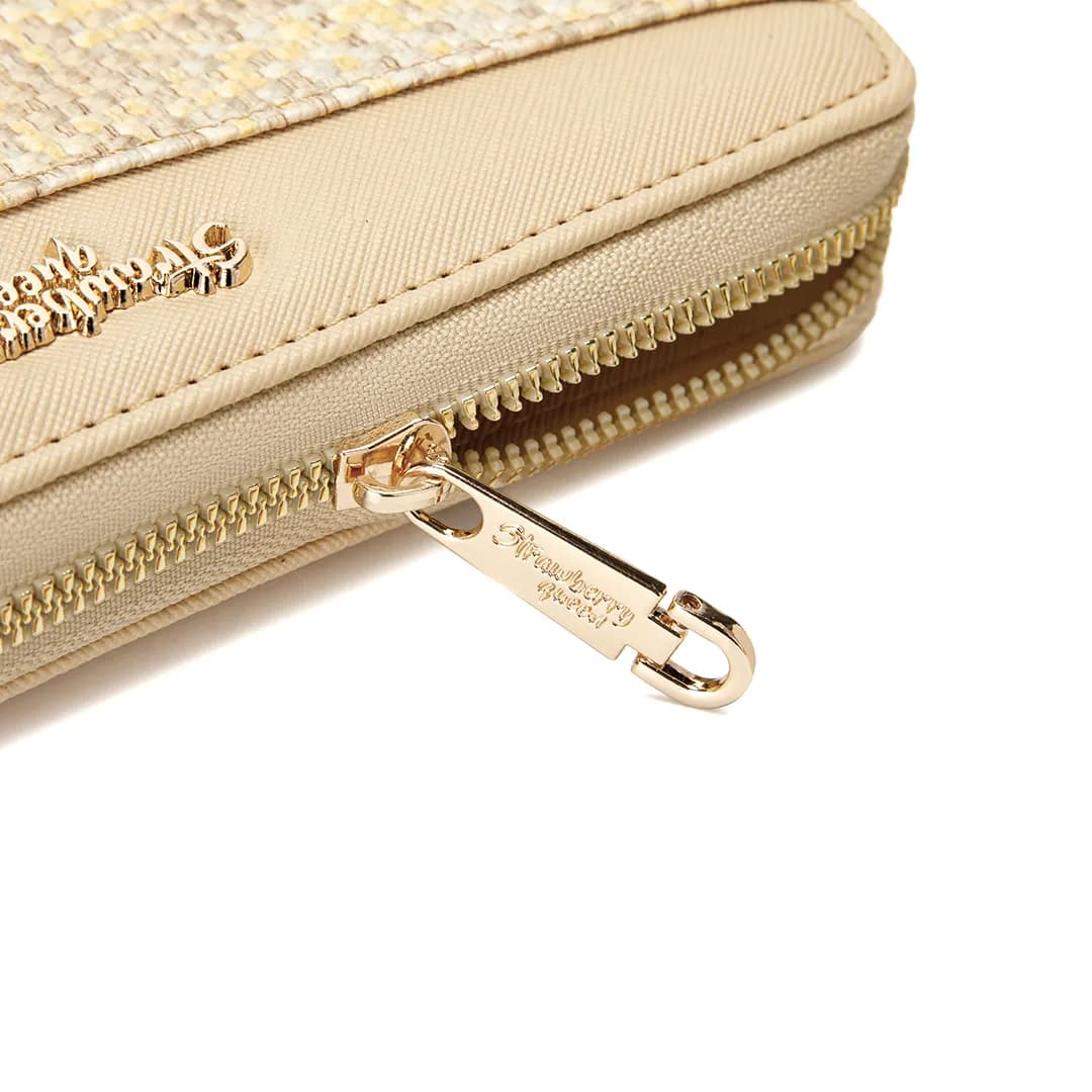 VIVI LONG WALLET - RATTAN BW, BEIGE — image 8