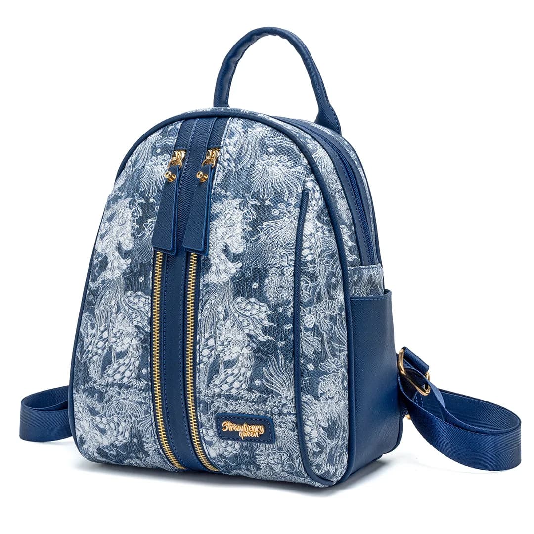 CANDY BACKPACK - FLORAL JEANS CA, NAVY BLUE — image 3