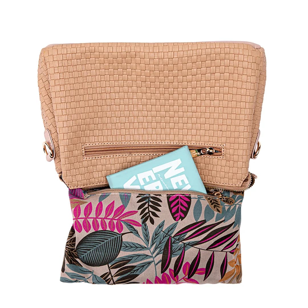 MIMI SLING BAG - WOVEN CC, CARAMEL — image 17