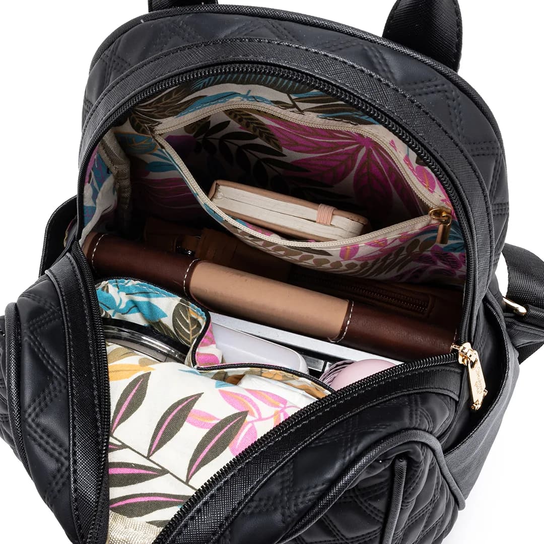 CANDY BACKPACK - QUILTED BV, BLACK — image 10