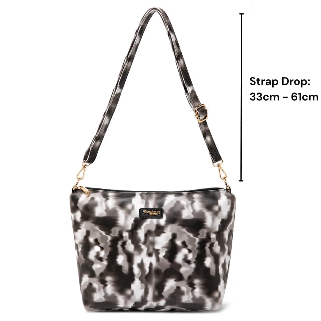 FLAMINGO SLING BAG - WATERCOLOUR BJ, BLACK — image 9