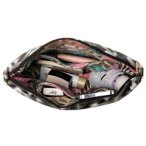 FLAMINGO SLING BAG - WATERCOLOUR BJ, BLACK