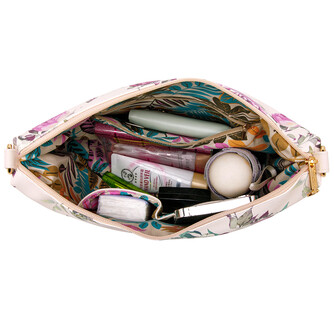 FLAMINGO SLING BAG - FLORAL BL, BEIGE