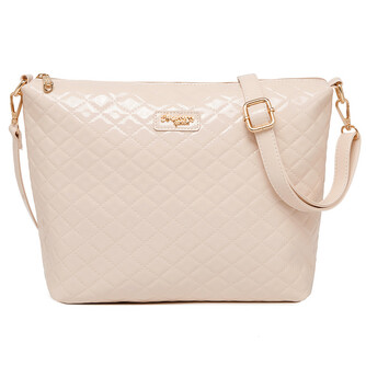 FLAMINGO SLING BAG - METALLIC BO, BEIGE