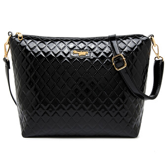 FLAMINGO SLING BAG - METALLIC BO, BLACK