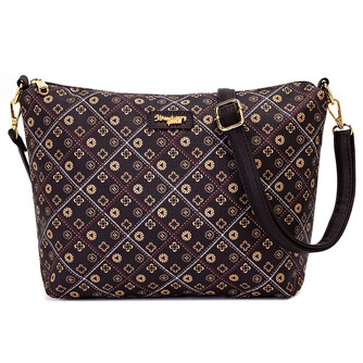 (PRE ORDER) FLAMINGO SLING BAG - BATIK BQ, DARK BROWN