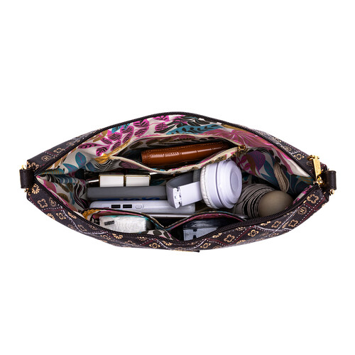 (PRE ORDER) FLAMINGO SLING BAG - BATIK BQ, DARK BROWN