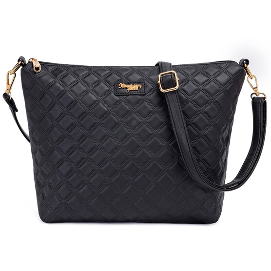 (PRE ORDER) FLAMINGO SLING BAG - QUILTED BV, BLACK