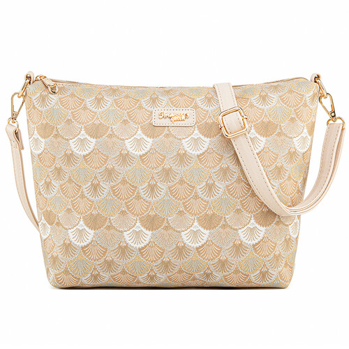 FLAMINGO SLING BAG - SEASHELL BY, BEIGE